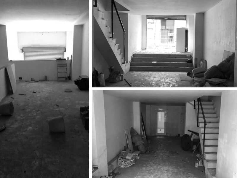 Local comercial antes de convertirse en vivienda en Santa Coloma